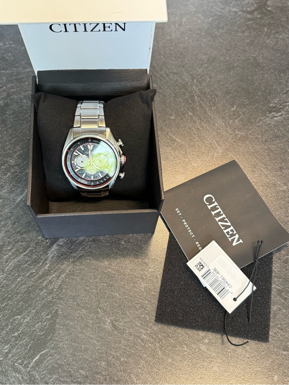 Citizen Eco-Drive Chronograph Black Dial Men’s Watch - Picture 2 of 10